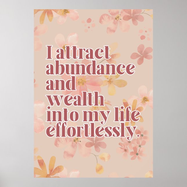 Abundance Affirmation Poster (Framsidan)
