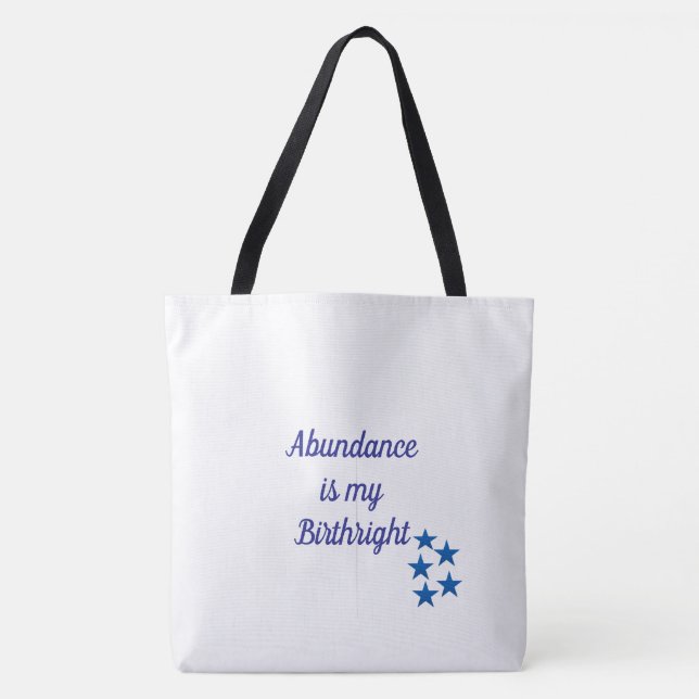 Abundance Birthright Tote Tygkasse (Framsida)
