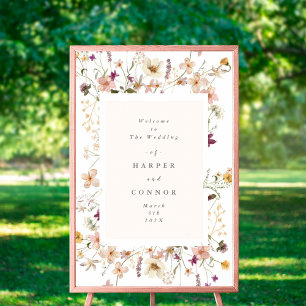 Abundance Dried Wildblomma Pampas Bröllop Poster