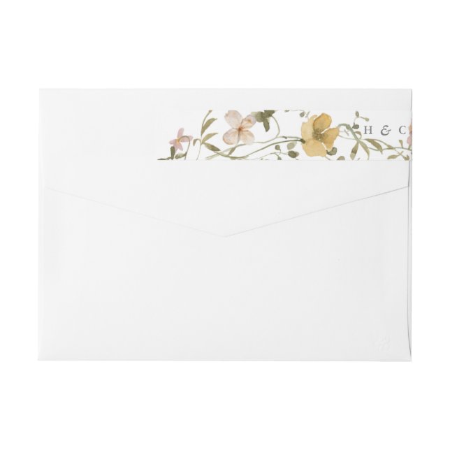 Abundance Dried Wildblomma Pampas Wandeans Bröllop Etikettband (Baksidan)