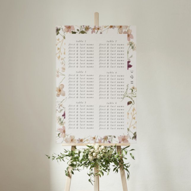 Abundance Dried Wildblomma Pampas Wandeans Bröllop Poster (Skapare uppladdad)