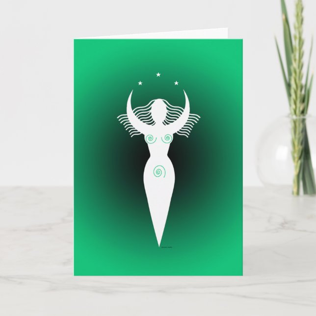 "Abundance-gudinna"-hälsningskort Kort (Framsida)