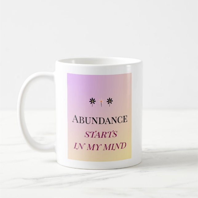 Abundance Mindset – Flowers of Abundance Kaffemugg (Vänster)