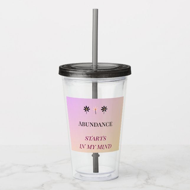 Abundance Mindset – Flowers of Abundance Take Away Mugg (Framsida)