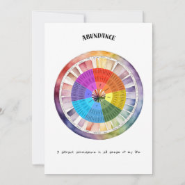 Abundance Positive Affirmation Card Julkort