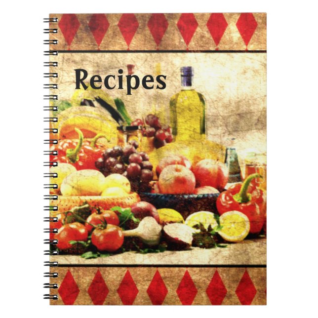 Abundant Bord Distress Recipe Anteckningsbok (Framsidan)