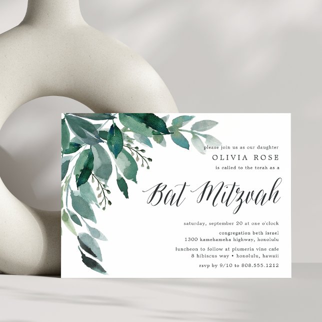 Abundant Foliage | Bat mitzvah inbjudan (Skapare uppladdad)