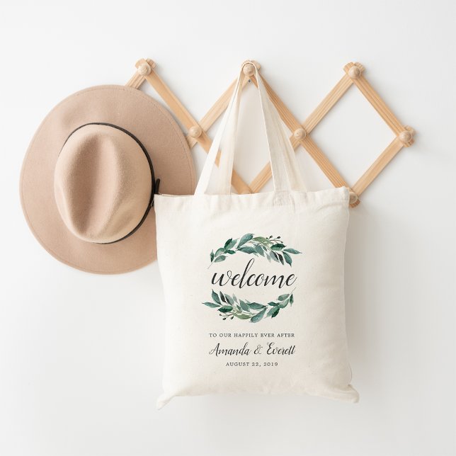 Abundant Foliage Bröllop Welcome Tote Bag Tygkasse (Skapare uppladdad)