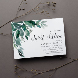 Abundant Foliage | Inbjudan till Sweet sixteen