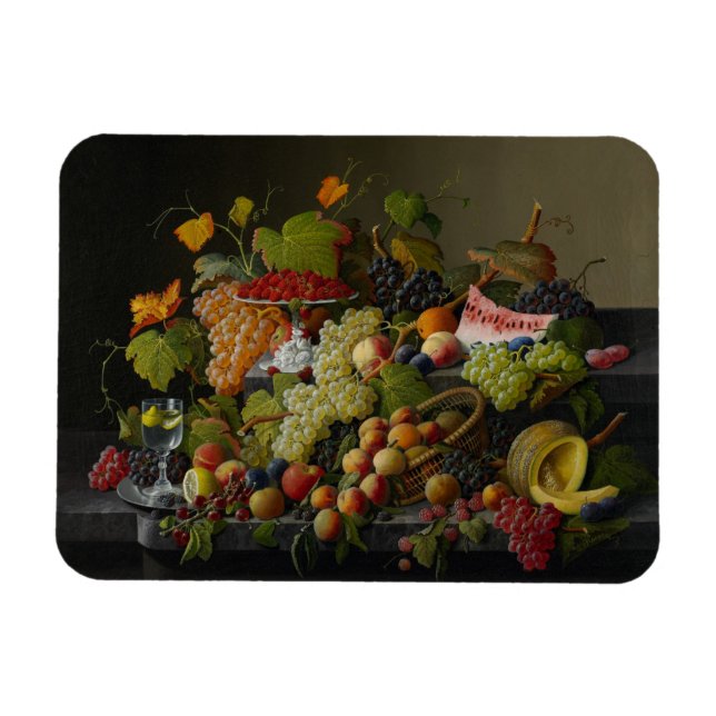 Abundant Fruit, 1858 (olja på arbetsyta) Magnet (Horisontell)