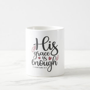 Abundant Grace - 2 Corinthians 12:9 Christian Kaffemugg