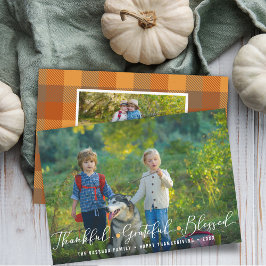 Abundant Gratitude Thanksgiving Photos Julkort