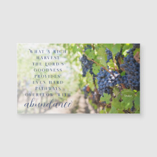 Abundant Harvest inspirational Photography Magnet