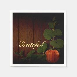 Abundant Harvest Pumpkin Thanksgiving Pappersservett