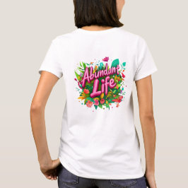 Abundant Life Blommigt Tee (baksida)