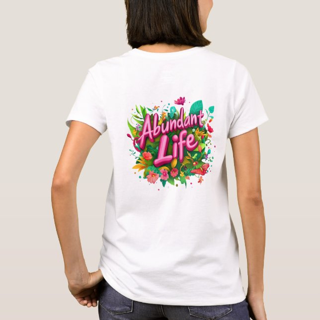 Abundant Life Blommigt Tee (baksida) (Baksida)