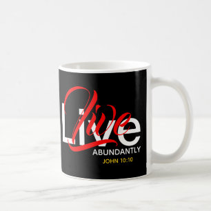 ABUNDANT LIFE Christian Monogram Kaffemugg