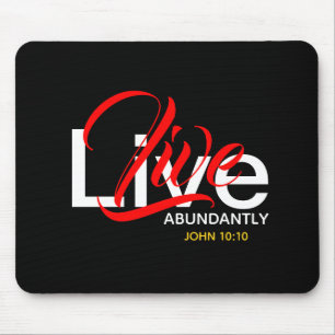 Abundant Life JOHN 10:10 Levande skript Musmatta