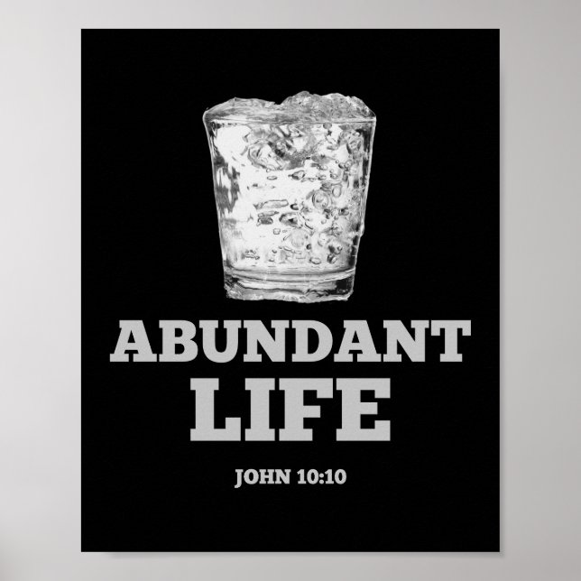 Abundant Life - John 10:10 Poster (Framsidan)