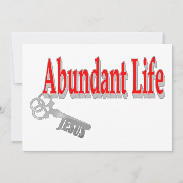 Abundant Life: Nyckel - v1 (John 10:10) (Framsida)