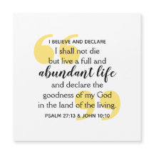 ABUNDANT LIFE Positive Christian Affirmation