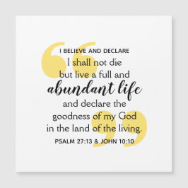 ABUNDANT LIFE Positive Christian Affirmation
