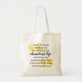 ABUNDANT LIFE Positive Christian Affirmation Tygkasse