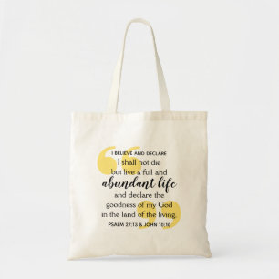 ABUNDANT LIFE Positive Christian Affirmation Tygkasse