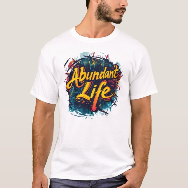 Abundant Life: Urban Flame Edition T Shirt (Framsida)
