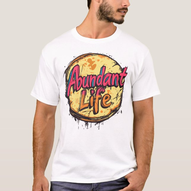 Abundant livstid: Retro Pop Burst T Shirt (Framsida)