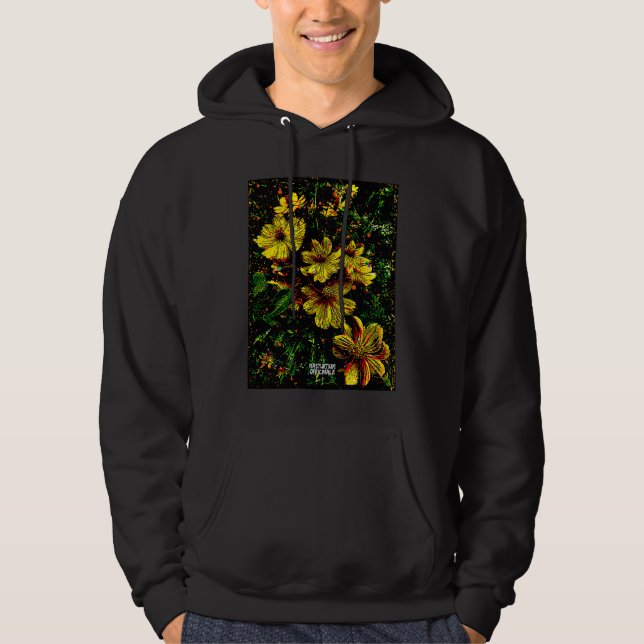 Abundant Permaculture Kitchen Garden Plants Nastur Hoodie (Framsida)