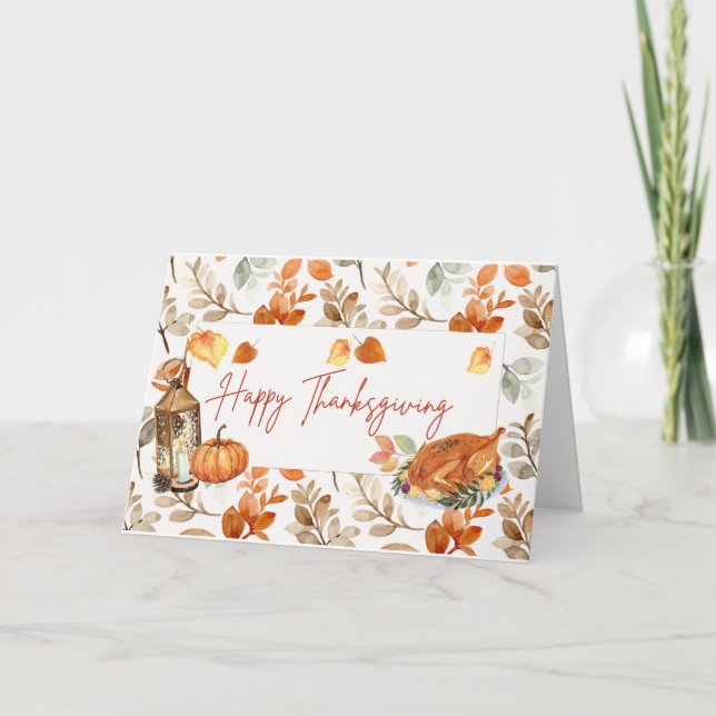 ABUNDANT THANKSGIVING CARD TACK KORT (Framsida)