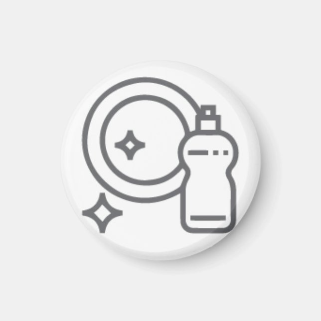 Abwasch Aktivitätenbutton Hausarbeit Magnet (Framsidan)