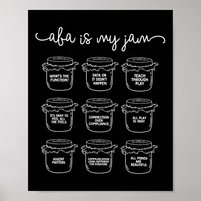 Aby är min Sylt Autism Awareness Behavior-analytik Poster (Framsidan)