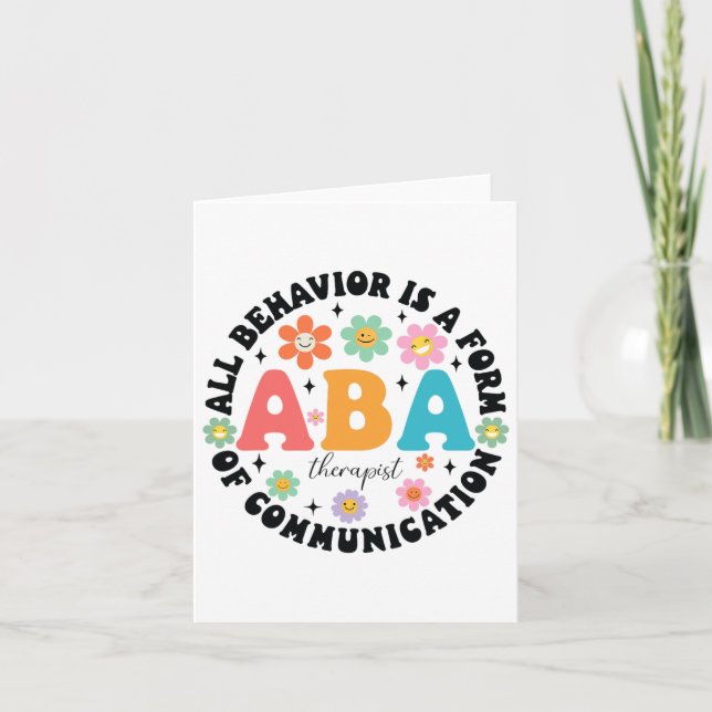 Aby Therapist Behavior Analyst Autism Therapy RBT Kort (Framsida)