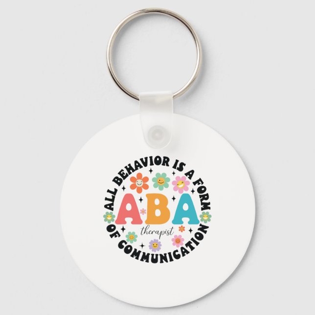 Aby Therapist Behavior Analyst Autism Therapy RBT Nyckelring (Framsida)