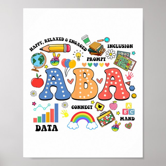 Aby Therapist Behavior Analyst Autism Therapy RBT Poster (Framsidan)