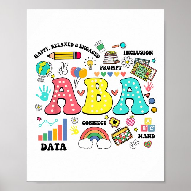 Aby Therapist Behavior Analyst Autism Therapy RBT Poster (Framsidan)