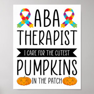 Aby Therapist Halloween Costume Pumpkins Behavior Poster