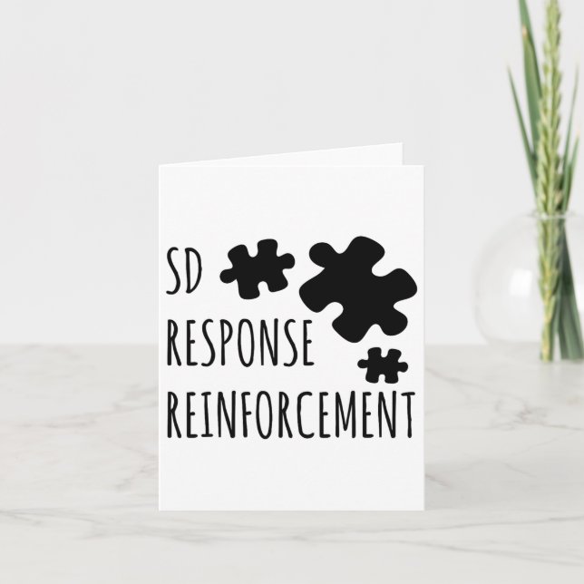 Aby Therapist Sd Reinforcement Response beteende A Kort (Framsida)