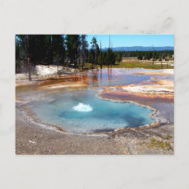 Abyss Bassäng Hett Vår Yellowstone nationalpark Vykort