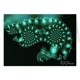 Abyss Coola Abstrakt Bra Fractal Art OBS Kort