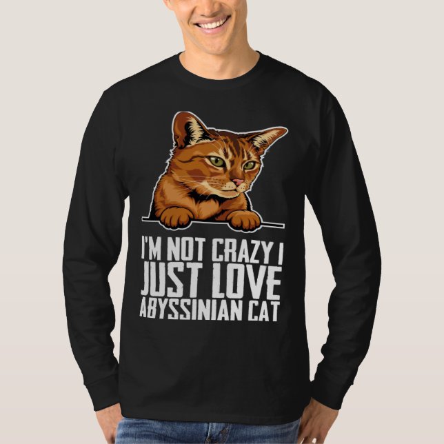 Abyssinian  Abyssinian cat  Abyssinian mom T Shirt (Framsida)