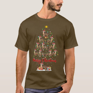 Abyssinian Älskare Matching Santa Abyssinian Chris T Shirt
