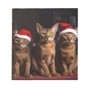 Abyssinian av julgranen anteckningsblock