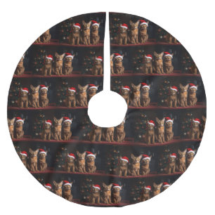 Abyssinian av julgranen julgransmatta borstad polyester