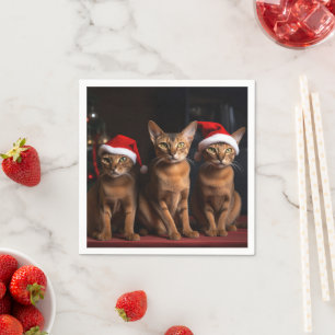 Abyssinian av julgranen pappersservett