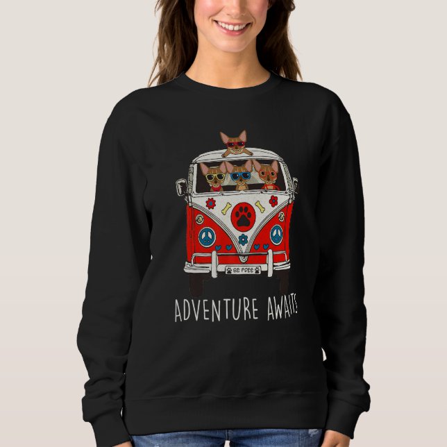 Abyssinian Äventyr Awaits Artwork Camper T Shirt (Framsida)