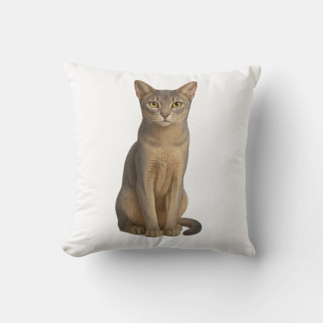 Abyssinian Blue Cat Pillow Kudde (Framsida)