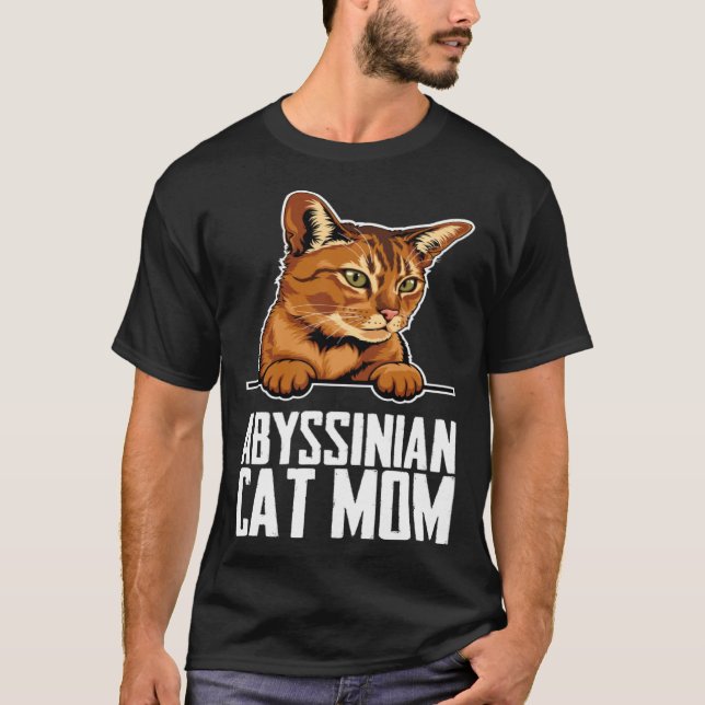 Abyssinian cat  Abyssinian  Abyssinian kitten T Shirt (Framsida)